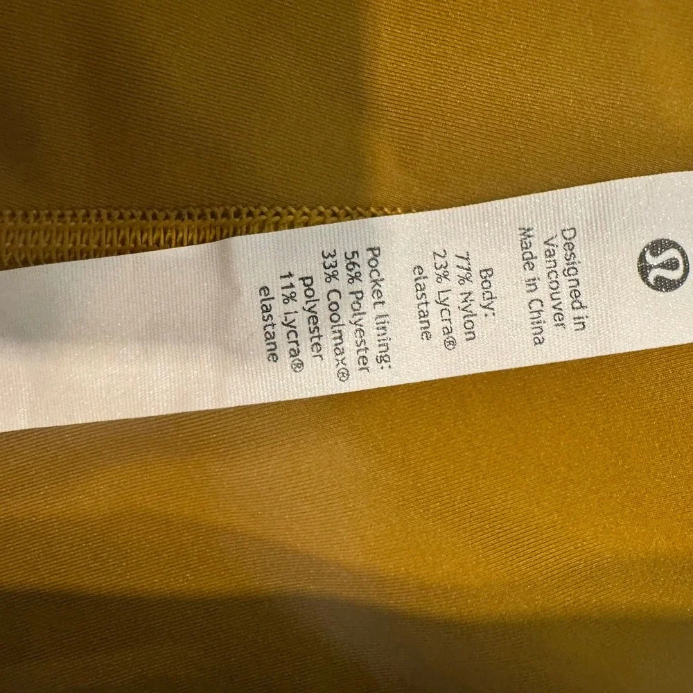 Lululemon Align High-Rise Pant 25 Gold Mustard Yellow Leggings Size 18